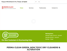 Tablet Screenshot of permacleandrycleaners.com
